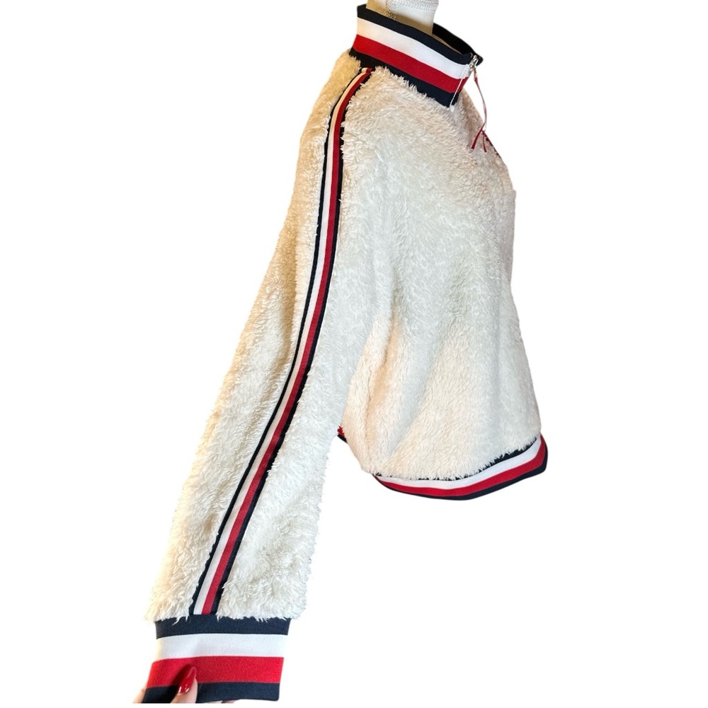 Tommy Hilfiger “Jordan Sherpa”Quarter Zip Sweatshirt - Picture 8 of 10